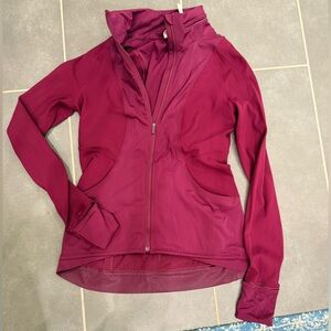 Bold plum lululemon Zip-Up Jacket with hood